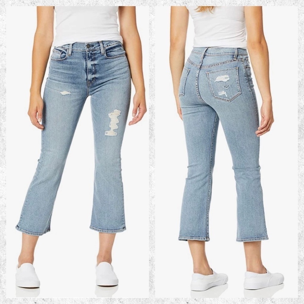 HUDSON Women's Holly High Rise, Cropped, Flare Jean - Size 29